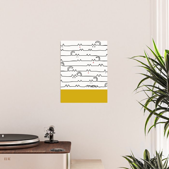 yellow meouw Poster Gallery Image 2
