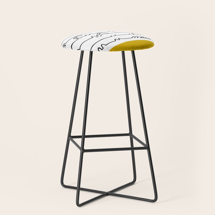 yellow meouw Stool Gallery Image 1