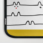 yellow meouw Laptop Sleeve Gallery Image 3