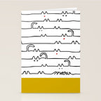 yellow meouw Stationery Card Gallery Image 2