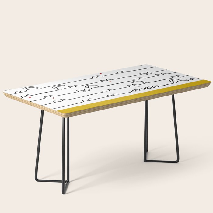 yellow meouw Coffee Table Gallery Image 1