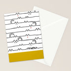 yellow meouw Stationery Card Gallery Image 2