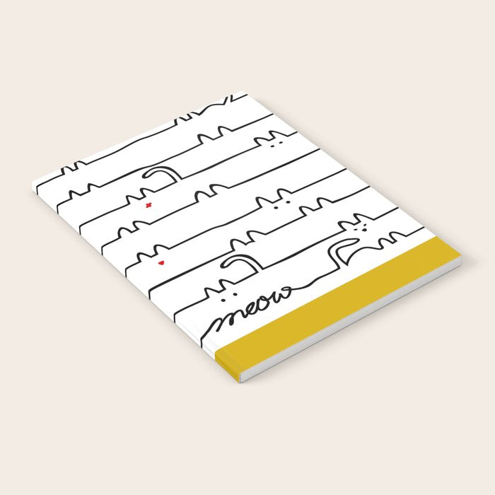 yellow meouw Notebook Gallery Image 1