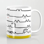 yellow meouw Coffee Mug Gallery Image 1