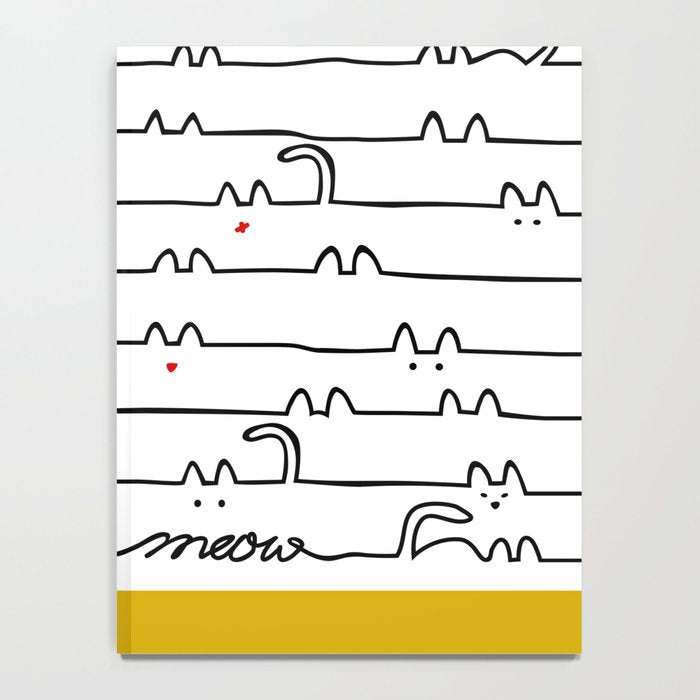 yellow meouw Notebook Gallery Image 4