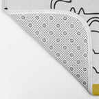 yellow meouw Bath Mat Gallery Image 2