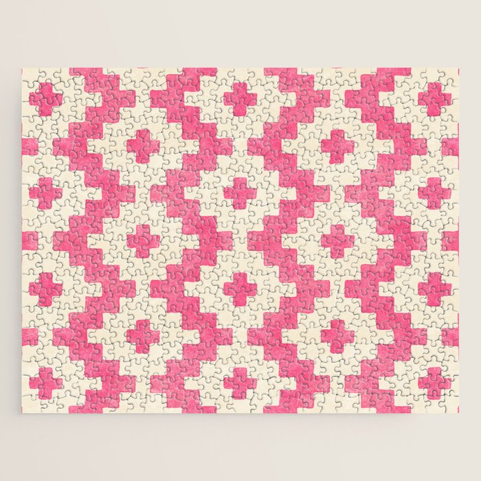 Taos - pink Jigsaw Puzzle