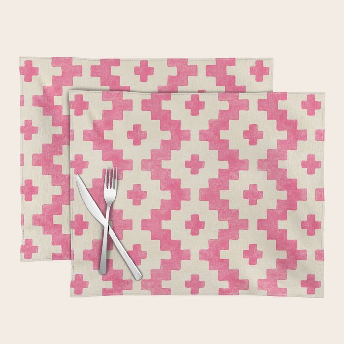 Taos - pink Placemat Gallery Image 1
