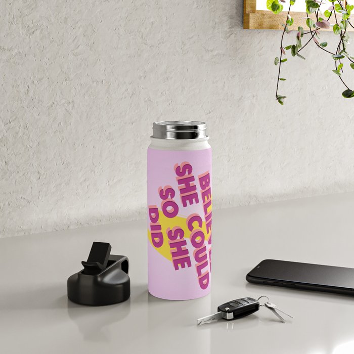 she believed she could Water Bottle Gallery Image 5