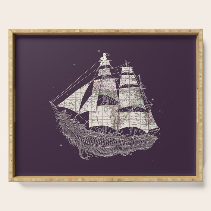 Wherever the wind blows Serving Tray Gallery Image 1