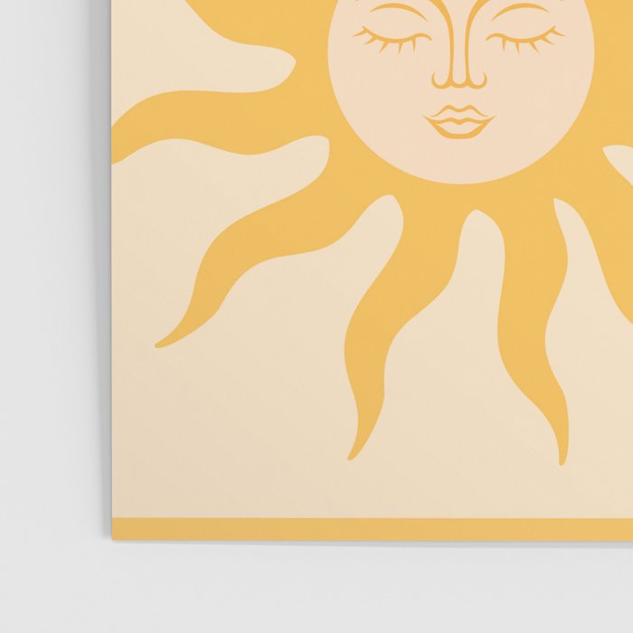 Minimal geometric abstraction Rainbow, Flower, Sun and Moon 2 Poster Gallery Image 3