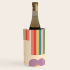 Minimal geometric abstraction Rainbow, Flower, Sun and Moon 2 Wine Chiller Gallery Image 3