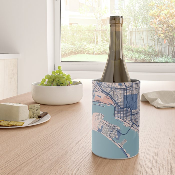 San diego vintage city map Wine Chiller Gallery Image 4