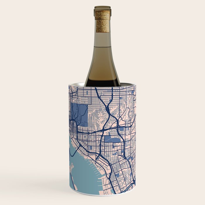 San diego vintage city map Wine Chiller Gallery Image 3