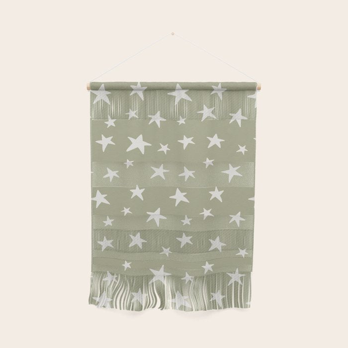 Stars Sage Green Wall Hanging Gallery Image 1