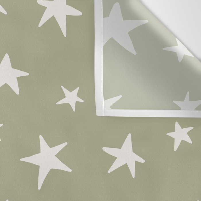 Stars Sage Green Wall Tapestry Gallery Image 3