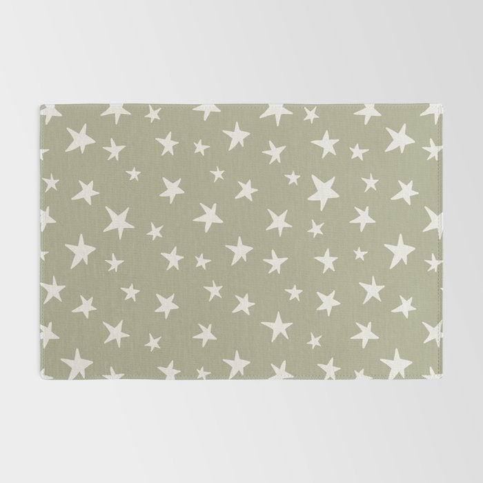 Stars Sage Green Rug Gallery Image 2