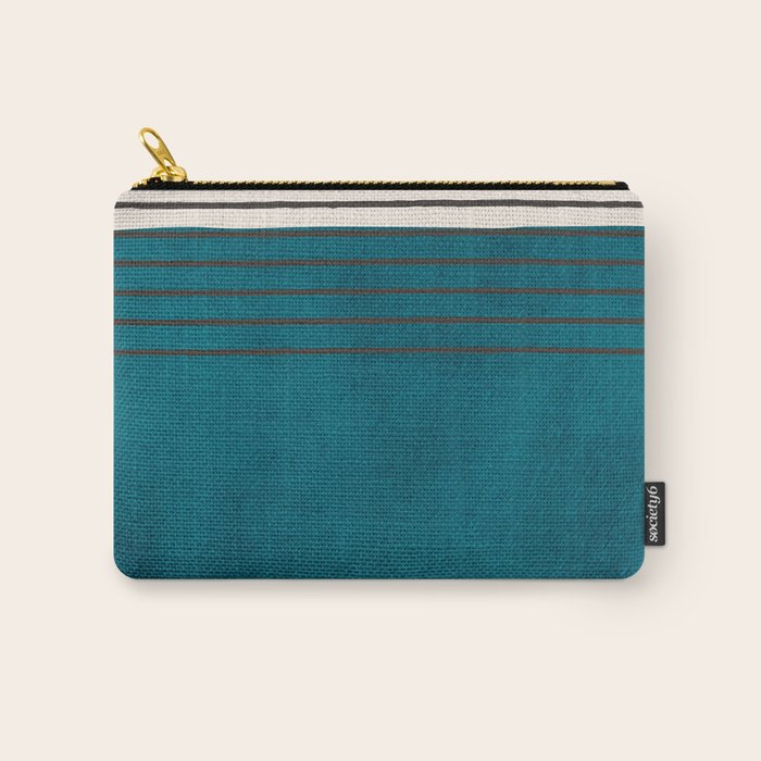 Dark Teal Minimalist Design Artwork Carry All Pouch Gallery Image 1