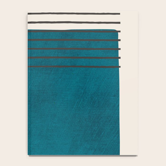 Dark Teal Minimalist Design Artwork Notebook Gallery Image 4