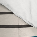 Dark Teal Minimalist Design Artwork Comforter Gallery Image 4