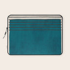Dark Teal Minimalist Design Artwork Laptop Sleeve Gallery Image 1