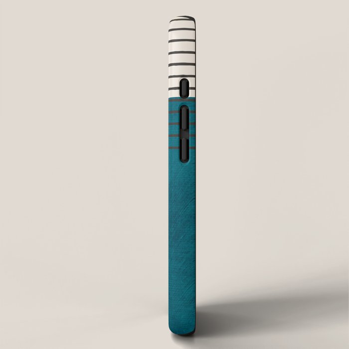 Dark Teal Minimalist Design Artwork iPhone Case Gallery Image 2