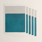 Dark Teal Minimalist Design Artwork Wrapping Paper Gallery Image 3