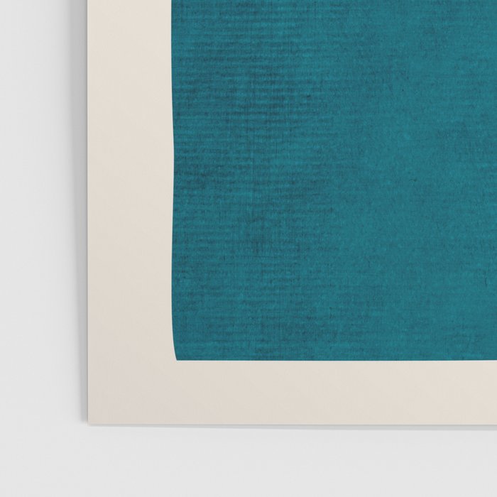 Dark Teal Minimalist Design Artwork Poster Gallery Image 3