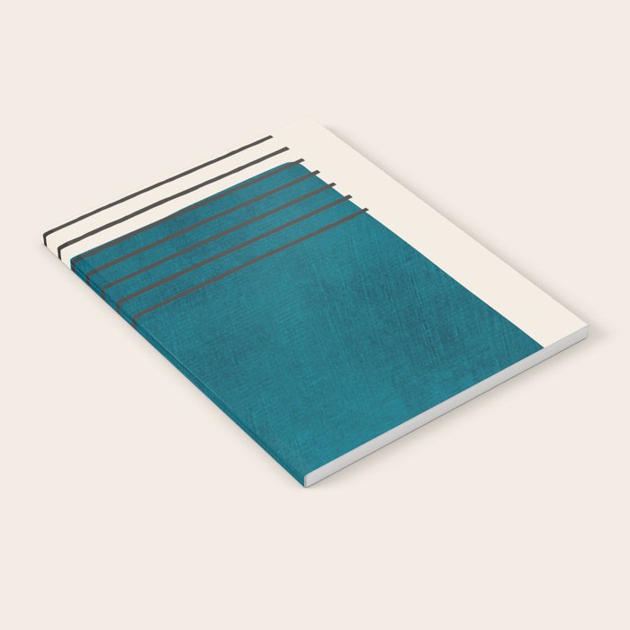 Dark Teal Minimalist Design Artwork Notebook Gallery Image 2