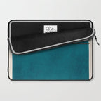 Dark Teal Minimalist Design Artwork Laptop Sleeve Gallery Image 2