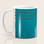 Dark Teal Minimalist Design Artwork Coffee Mug Gallery Image 3