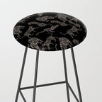 Boho modern black cheetah  Stool Gallery Image 2