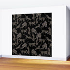 Boho modern black cheetah  Wall Mural Gallery Image 2