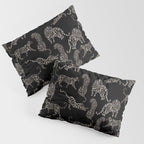 Boho modern black cheetah  Pillow Sham Gallery Image 3