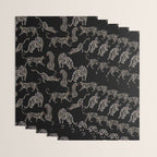 Boho modern black cheetah  Wrapping Paper Gallery Image 3