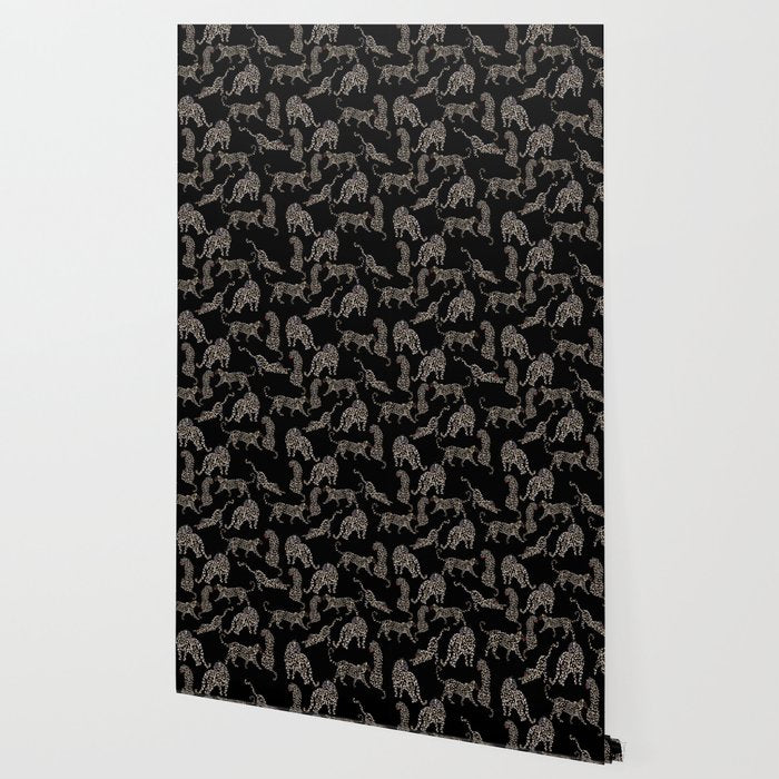 Boho modern black cheetah  Wallpaper Gallery Image 2