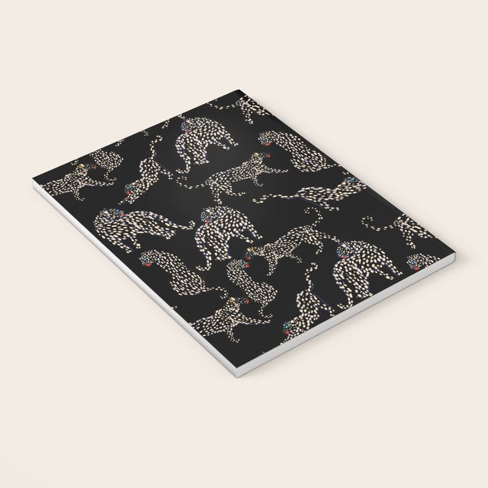 Boho modern black cheetah  Notebook Gallery Image 3