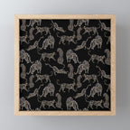 Boho modern black cheetah  Mini Art Print Gallery Image 1
