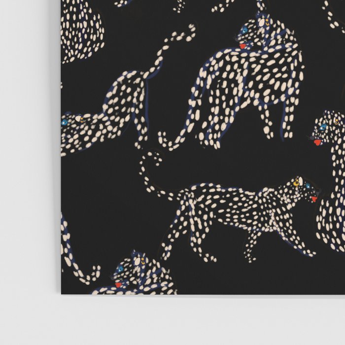 Boho modern black cheetah  Poster Gallery Image 3
