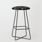 Boho modern black cheetah  Stool Gallery Image 1