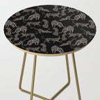 Boho modern black cheetah  Side Table Gallery Image 2