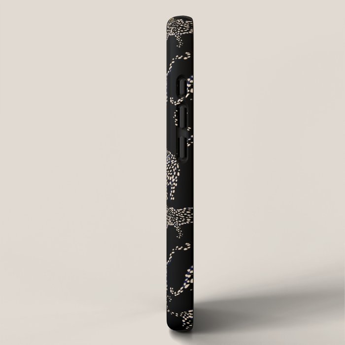 Boho modern black cheetah  iPhone Case Gallery Image 2