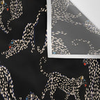 Boho modern black cheetah  Wall Tapestry Gallery Image 3