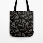 Boho modern black cheetah  Tote Bag Gallery Image 1
