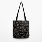 Boho modern black cheetah  Tote Bag Gallery Image 2
