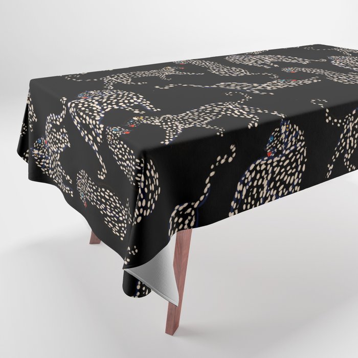 Boho modern black cheetah  Tablecloth Gallery Image 1