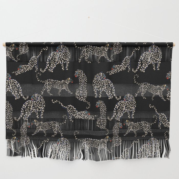 Boho modern black cheetah  Wall Hanging Gallery Image 1