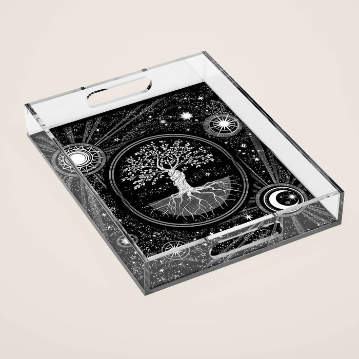 Celestial Tree of Life Acrylic Tray Gallery Image 1