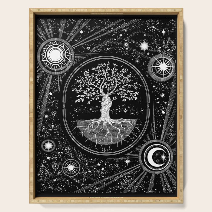 Celestial Tree of Life Serving Tray Gallery Image 1