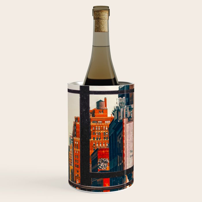 New York City Window #2-Surreal View Collage Wine Chiller Gallery Image 3